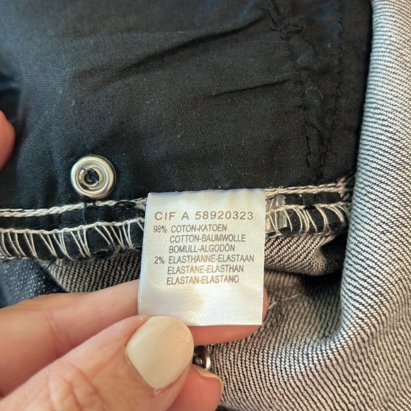 Laredoute Creation Sz 6 black embellished pockets boot cut jeans. - Picture 6 of 9